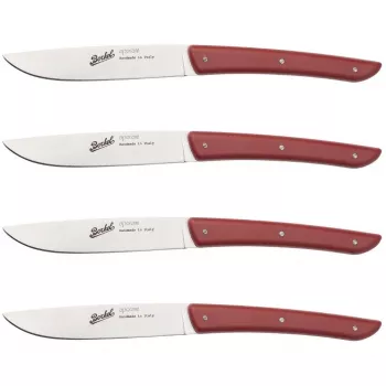 Berkel Set de cuchillos de carne 4 piezas Color Rojo