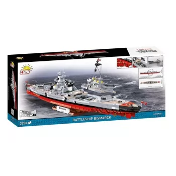 Set de construcción Cobi acorazado Bismarck modelo con 3204 piezas - Cobi CO BI-4860