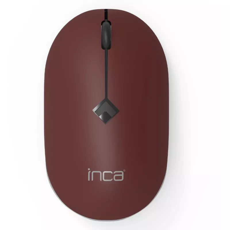 Ratón INCA IWM-231RB 1600 DPI, inalámbrico, 4 botones, marrón, 2,4 GHz