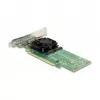 DeLOCK Tarjeta PCI Express x16 a 4 x NVMe M.2 Key M internos – formato Low Profile