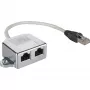Wentronic Goobay Divisor de cable (Network Doubler), adaptador en Y CAT - Cableado 2 x CAT 5 Ethernet, apantallado (68908)