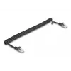 Cable de red DeLOCK Cable espiral RJ45 conector a conector Cat.5e 1 m negro