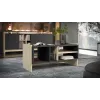 Banco/mesa Cama PORTO 100x50x46 roble/negro