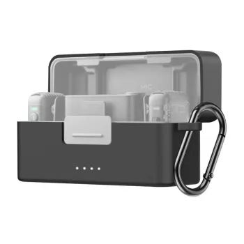 Funda protectora Puluz para DJI Mic 2 PU716B — negra, estuche rígido de almacenamiento
