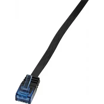 Logilink SlimLine - latiguillo - RJ-45 (macho) - RJ-45 (macho) - 1 m - UTP - CAT 6 - negro (CF2033U)