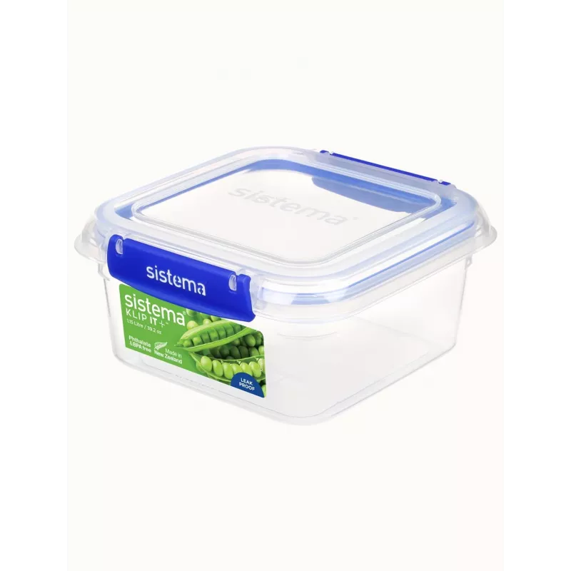 Sistema plástico Sistema 881650, recipiente, cuadrado, 1,15 l, transparente, plástico, Nueva Zelanda