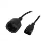 Cable de alimentación Synergy21 230V C14 (conector macho) -> Schutzkontakt CEE7 (conector hembra), 1,8m, ,