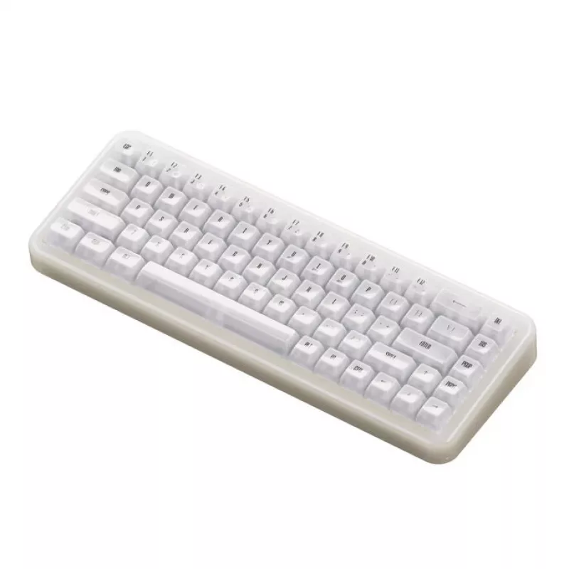 Teclado mecánico gaming AKKO YU01 White Jade 65 % RGB con interruptores Piano Pro