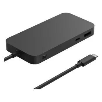 Microsoft Surface USB4 Dock con cable negro conectividad USB4 1000 Mbit/s