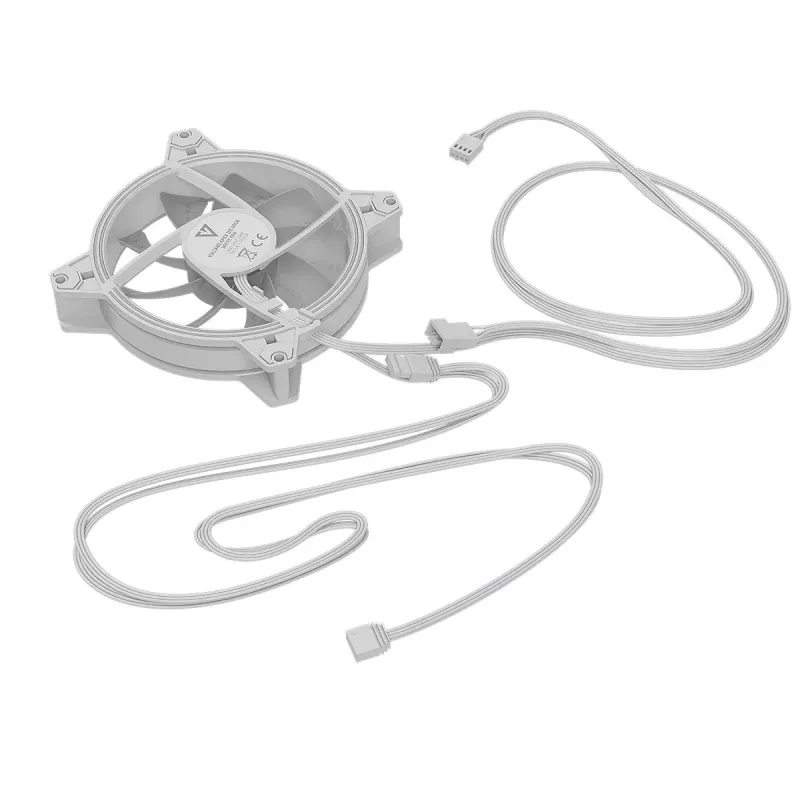 Ventilador de caja 120mm MODECOM VOLCANO APEX 120 ARGB blanco — ventilador ARGB 120mm
