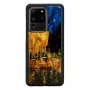 Funda para móvil iKins para Samsung Galaxy S20 Ultra — negra, modelo 'Cafe Terrace'