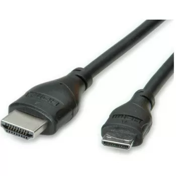 Cable HDMI High Speed con Ethernet de ROLINE - cable HDMI con Ethernet - mini HDMI (M)