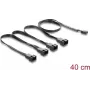 Cable de alimentación interno DELOCK 84540 — 4 pines PWM a divisor 4×4 pines PWM, 0,4 m