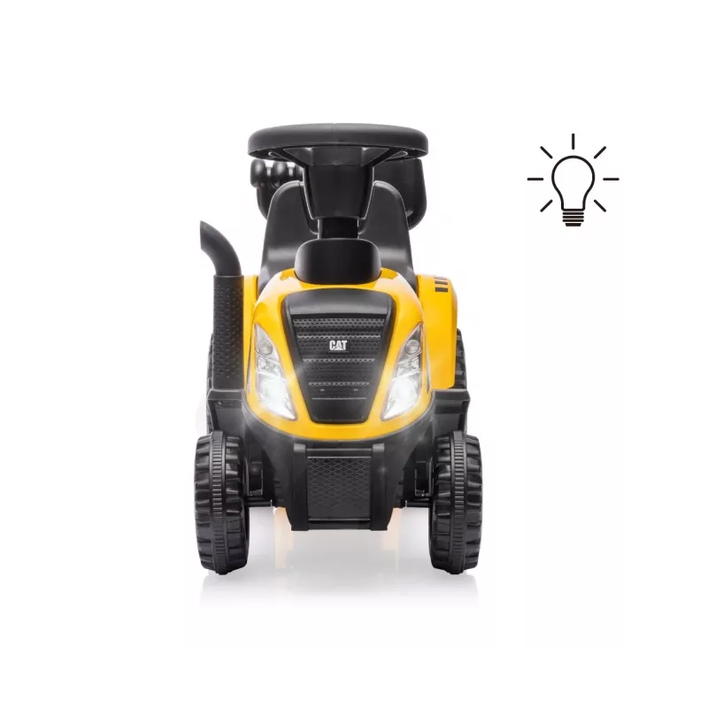 CAT Vehículo Tractor con remolque amarillo para montar