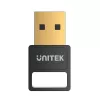 Adaptador Bluetooth USB Unitek B105B — USB 2.0 Type-A, BLE v5.3, 3 Mbit/s, negro, Plug-and-Play