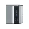 Tostador automático de ranura larga AT 2590 (acero inoxidable/negro, 1.400 vatios, para 4 rebanadas de pan)