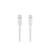 Cable trenzado USB-C a USB-C 1 m blanco