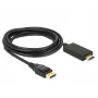 Adaptador de cable de vídeo DeLOCK 85318 DisplayPort a HDMI 3m negro