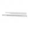Guía de perfil en L de montaje ALLNET longitud ajustable 502–849 mm gris claro, par