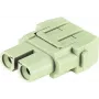 Módulo de crimpado hembra Harting 09140023102, clasificado 40 A, módulo conector de crimpado hembra