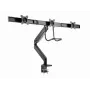Soporte de escritorio para monitor GEMBIRD MA-DA3-03, 3 brazos, resorte de gas, VESA 75–100x100, soporta 3 pantallas de hasta 27