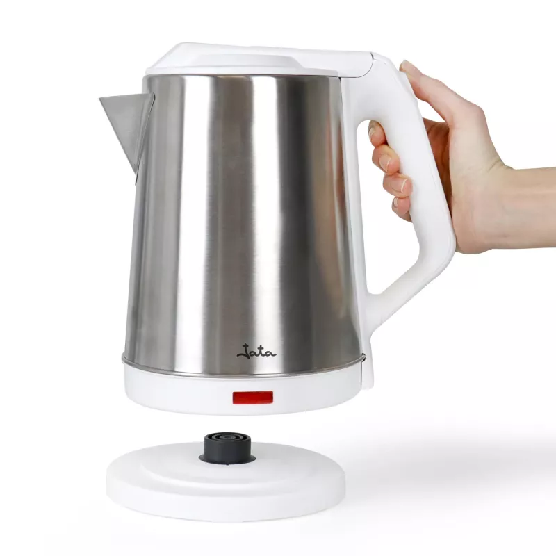 Jata JEHA1723 hervidor eléctrico, 2 l, 1500 W, acero inoxidable, blanco