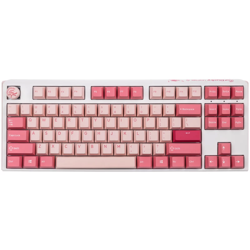 Teclado gaming Ducky One 3 TKL Gossamer Pink USB inglés US rosa, blanco