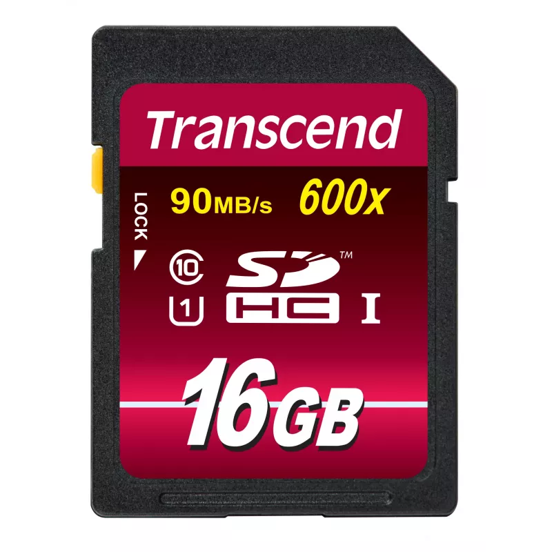 Memoria flash Transcend 16GB SDHC Class 10 UHS-I 600x TS16GSDHC10U1