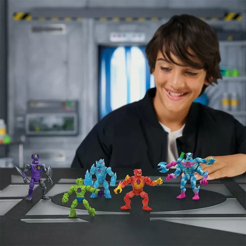 Figuras Cobi Mr Beast Lab Hybrids Megapack set con minifiguras coleccionables MO-24910