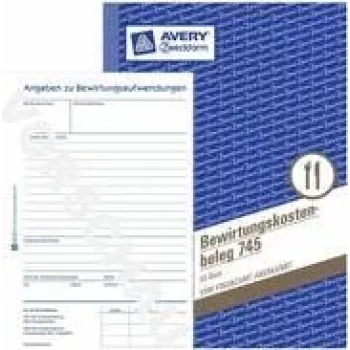 Libro de administración Avery 745 azul - blanco (745)