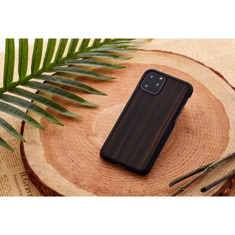 Funda para smartphone man and wood para iPhone 11 Pro Max, negro ébano