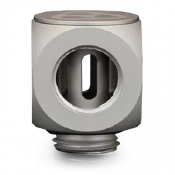 Thermal Grizzly DeltaMate Rotary T – Conector de refrigeración líquida, níquel mate, 1 ud. (TG-DM-FIT-0204)