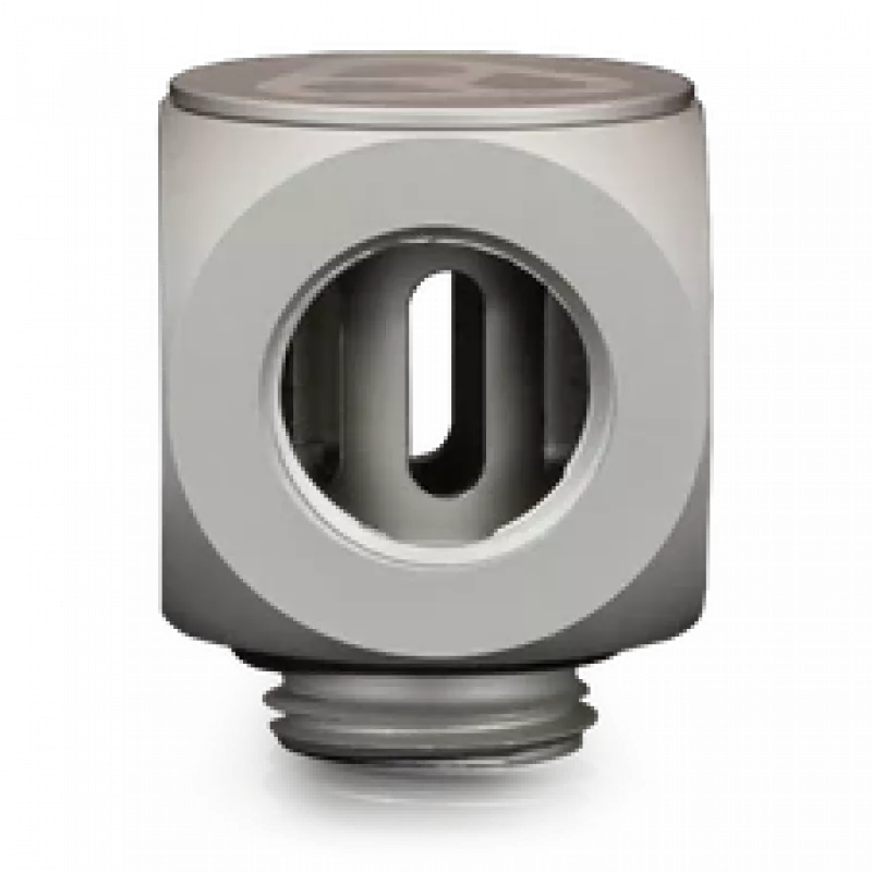Thermal Grizzly DeltaMate Rotary T – Conector de refrigeración líquida, níquel mate, 1 ud. (TG-DM-FIT-0204)