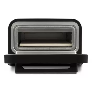 Horno de pizza G3FERRARI G10204 — horno de pizza de sobremesa, 1 pizza, 1850 W, máx. Ø 30 cm, Negro/Plata