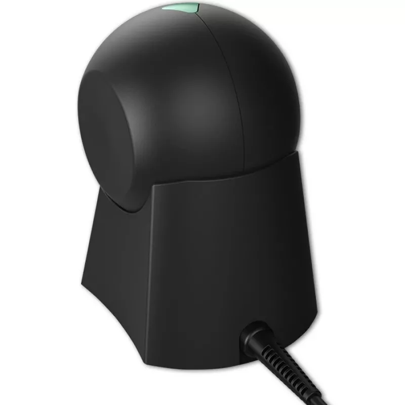 Qoltec 50857 lector de códigos de barras de sobremesa con cable, 1D/2D, QR, USB, cable de 1,75 m