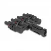 Conector solar DeLOCK DL4 1 macho a 4 hembra negro