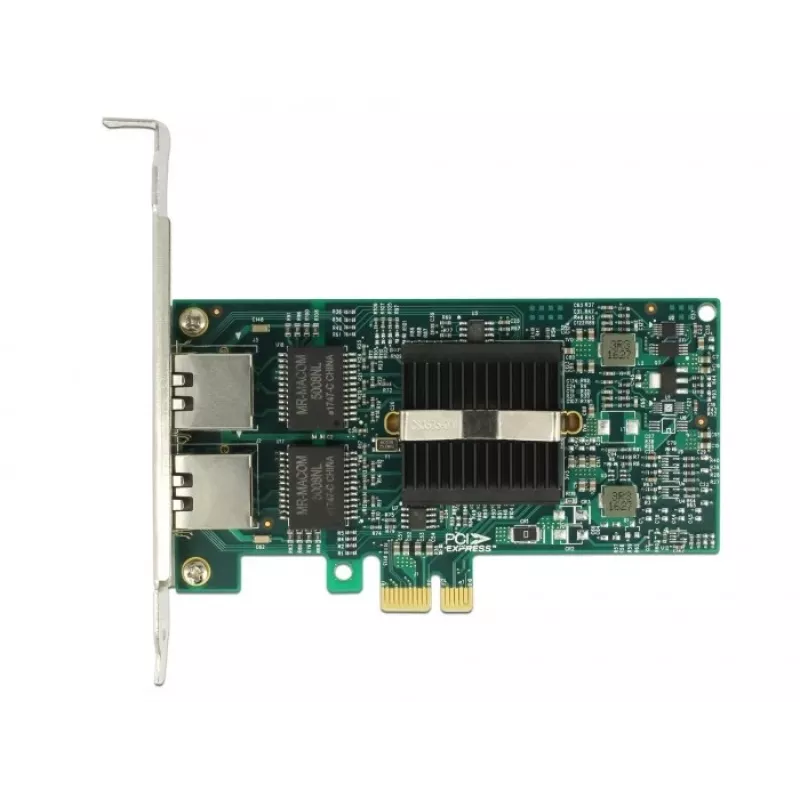 Delock Tarjeta PCIe 2x Gigabit LAN Adaptador de red
