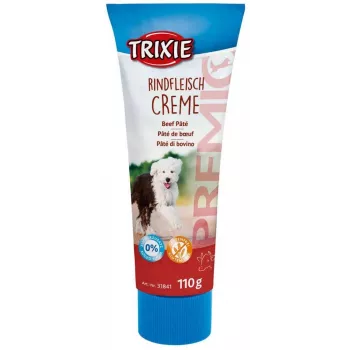 Snack para perros Trixie Premio Beef 110 g — pasta hipoalergénica en tubo, 14,3% proteínas, 26,4% grasas, sin gluten, sin lactosa para perros adultos
