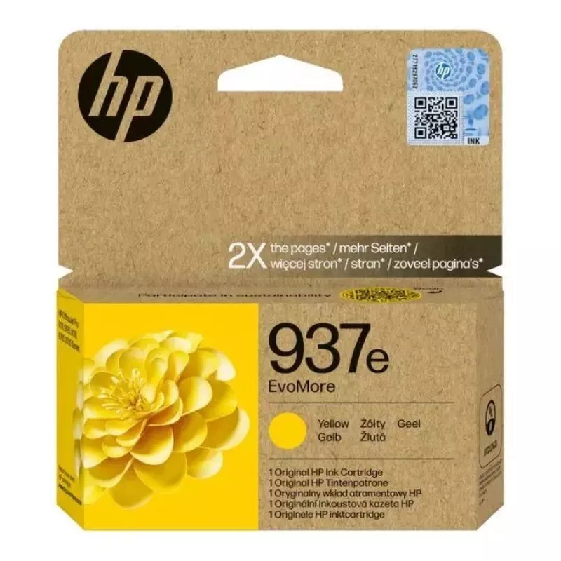 HP 937e EvoMore Cartucho de tinta original Amarillo
