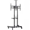 HAGOR HP Twin Stand HD - Carro - para pantalla plana / equipo AV - Negro - Tamaño de pantalla: 140-213 cm (55-84) - Interfaz de montaje: hasta 800 x 500 mm (8210)