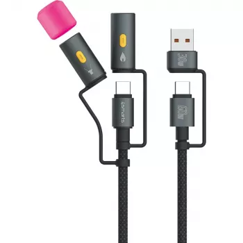 Cable USB 4smarts 541060 USB 2.0 1m USB-C negro gris