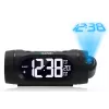 Radio despertador Blaupunkt CRP9BK, FM PLL, proyector, función de carga USB, temperatura interior (CRP9BK)