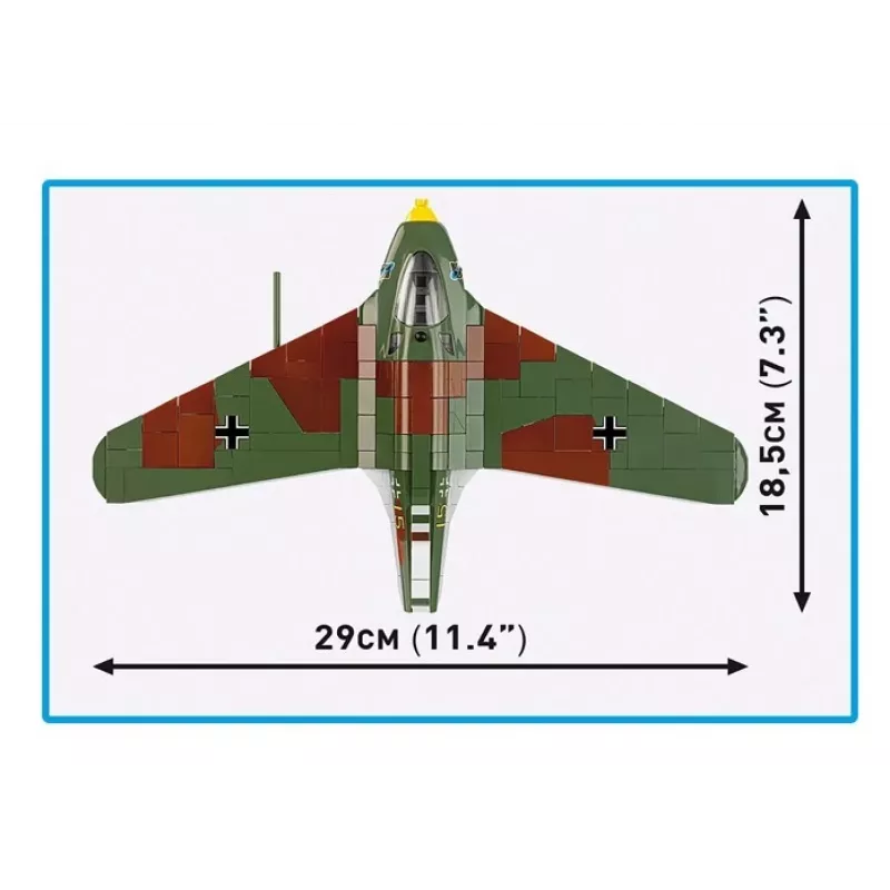 Bloques de construcción Messerschmitt Me 163B Komet 543 piezas