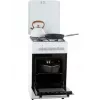 Cocina de gas/eléctrica MPM MPM-56-KGE-03 blanca