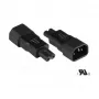 GoodConnections C14 > C7 (macho-hembra) Adaptador de corriente para dispositivos IEC negro