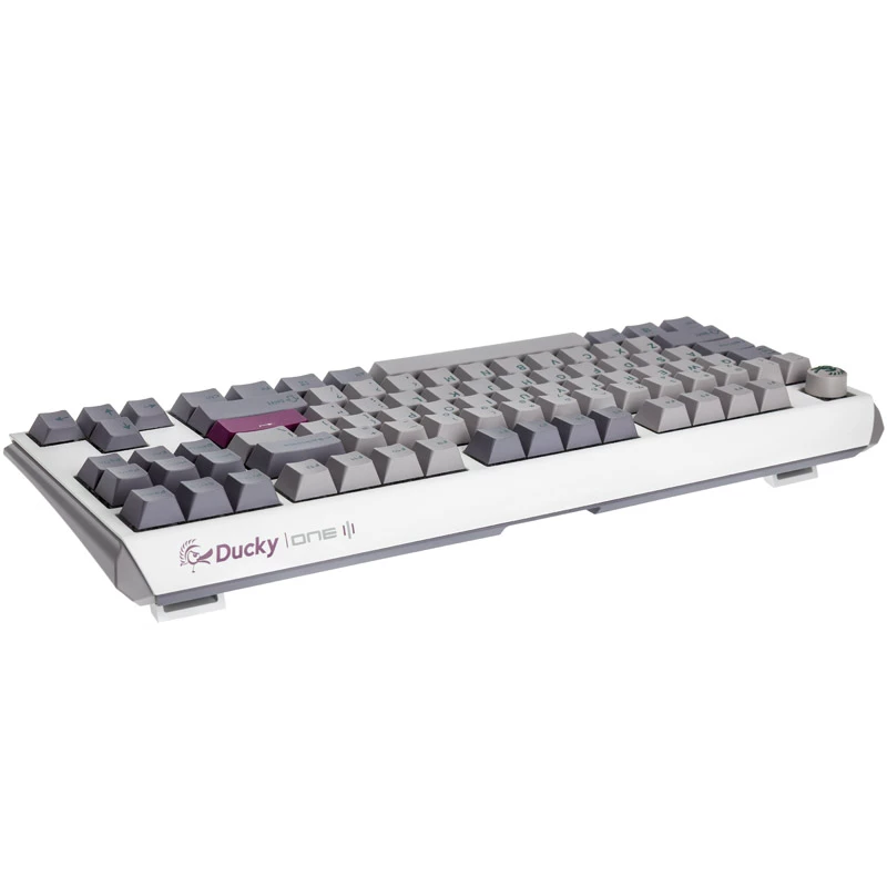 Teclado Ducky One 3 TKL gaming USB US English plata