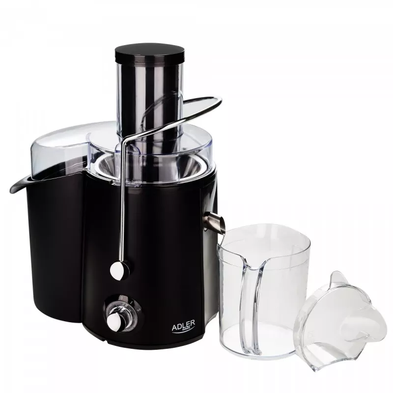 Exprimidor centrífugo Adler AD 4127 — 1000 W, negro, jarra de zumo, 3,9 kg