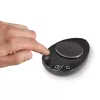 Báscula de cocina Caso FinoCompact 03201 — 0,5 kg de capacidad, división de 1 g, indicador LED, acero inoxidable/negro