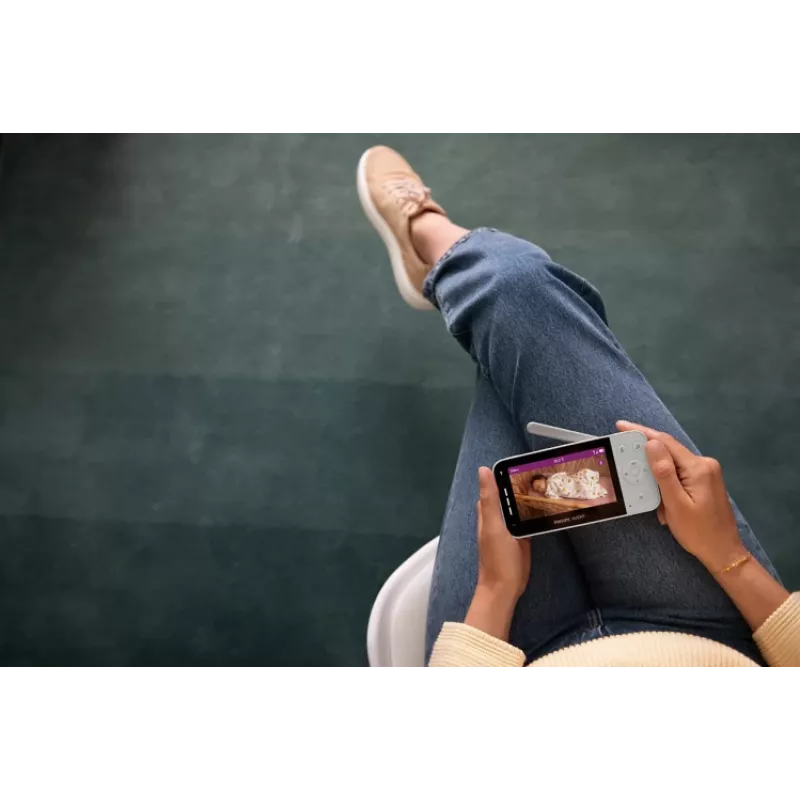 Philips AVENT SCD953/26 Videovigilante para bebés 400 m Wi-Fi Gris, Blanco