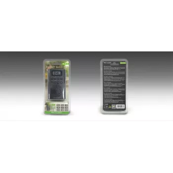 Radio portátil Muse M-03 R con sintonización FM-PLL, pantalla LCD, antena externa, negra